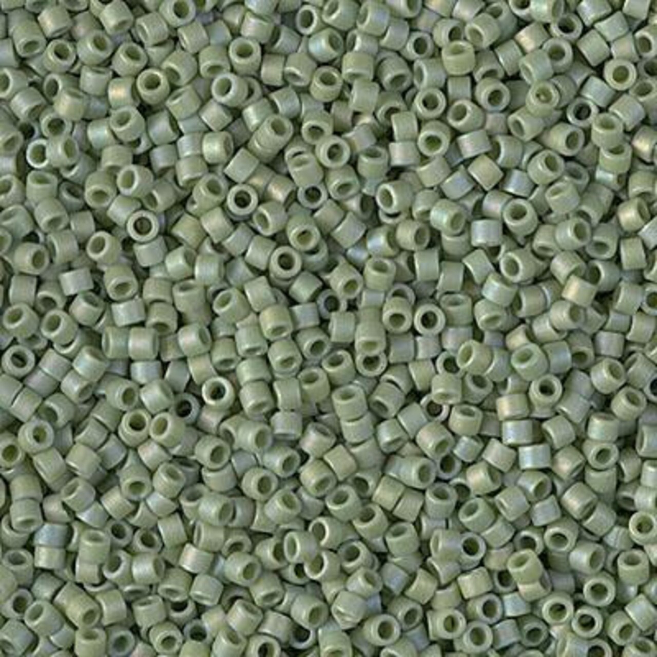 Miyuki Delica Bead 11/0, DB2310, Matte Opaque Glazed Pistachio AB, 5 grams